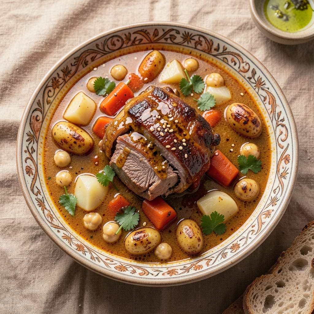 Algerian Shorba Soup Recipe: Harissa-Kissed Lamb and Chickpea Comfort