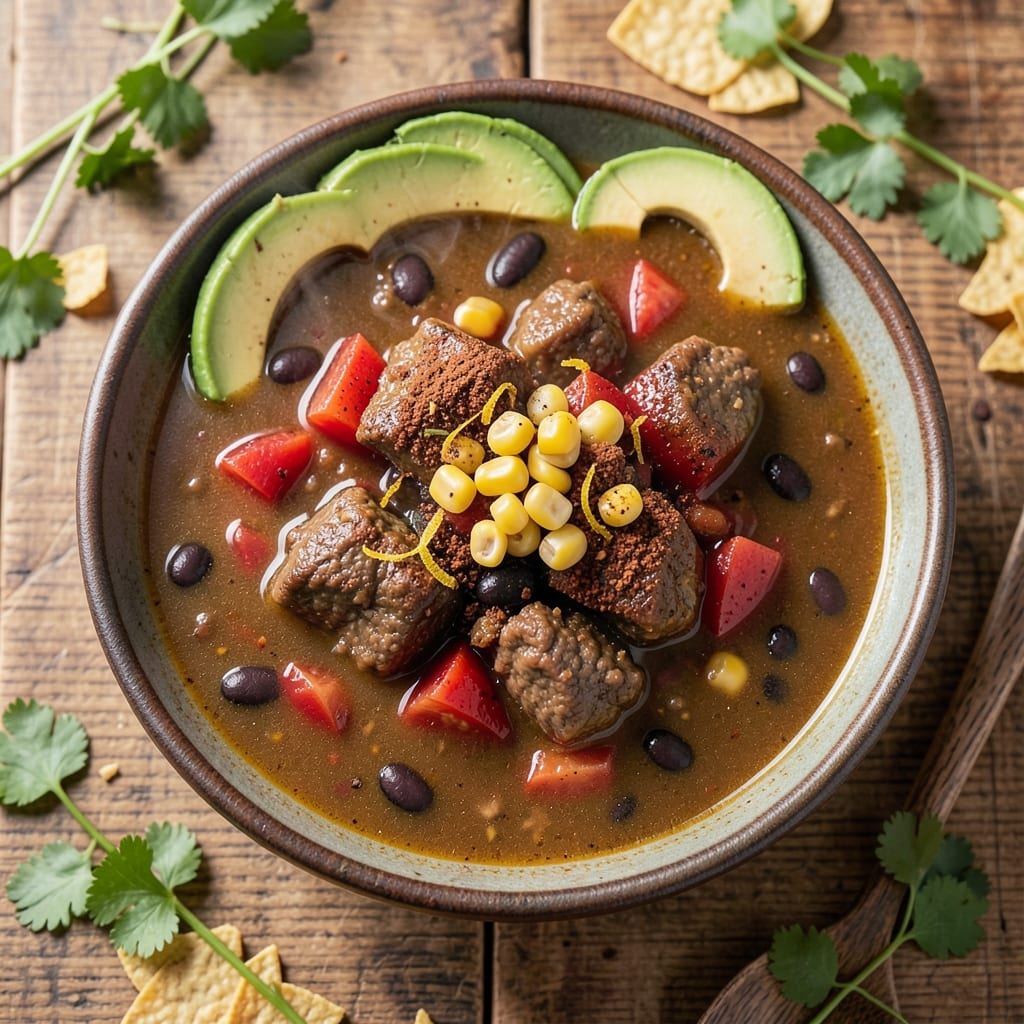 5 Star Taco Soup Recipe: Crunchy Toppings and Bold Flavors in One Pot