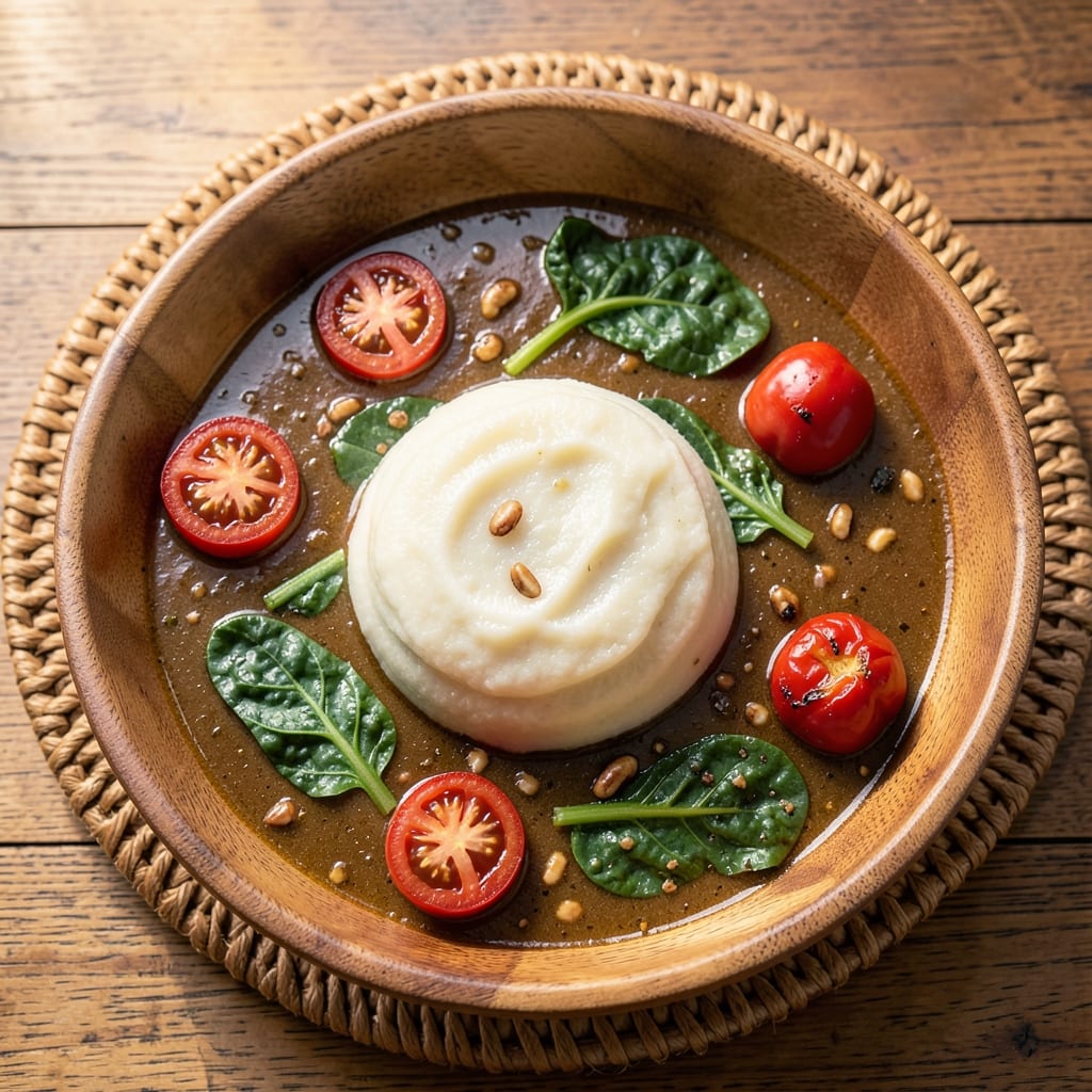 African Fufu Soup Recipe: Stretchy Dough Meets Hearty Palm Nut Stew