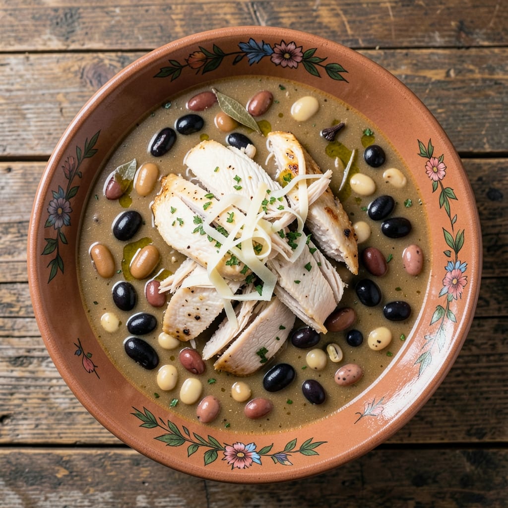 16-Bean Chicken Soup Recipe: Hearty Pantry Meal with 16 Legumes