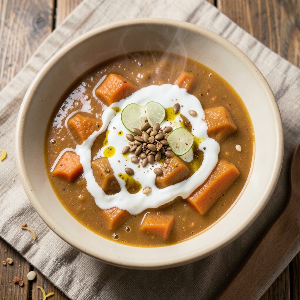 Acorn Squash and Sweet Potato Soup Recipe: Roasted Depth and Coconut Cream Harmony
