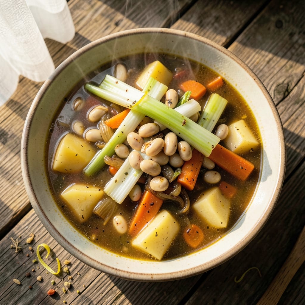 5 Gallon Vegetable Soup Recipe: Slow-Simmered Pantry Staples with Caramelized Onion Depth