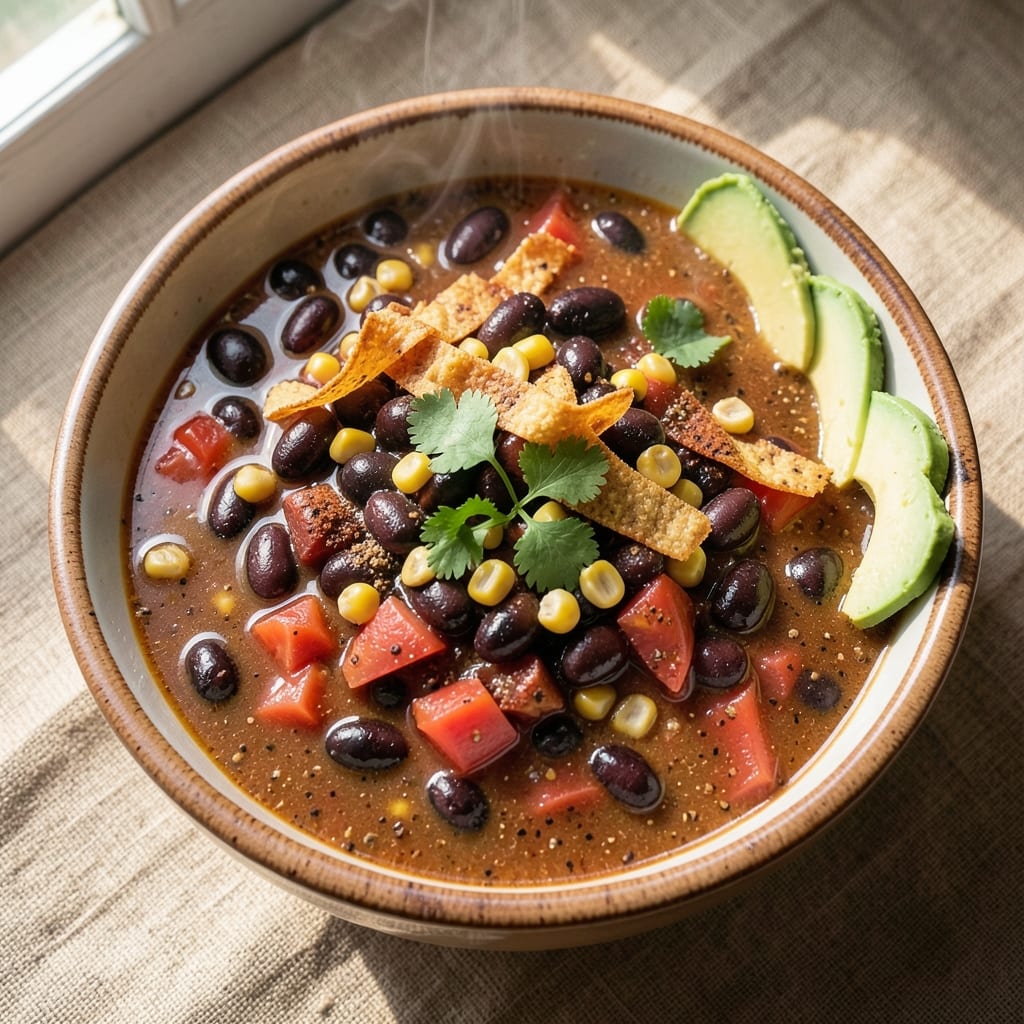 5-Can Taco Soup Recipe: Smoky Bean and Corn Fiesta in One Pot