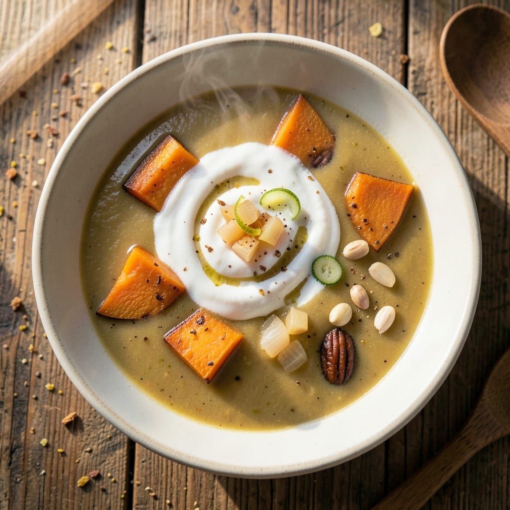 Acorn Squash Soup Recipe with Coconut Milk: Toasted Spice and Creamy Coconut Harmony