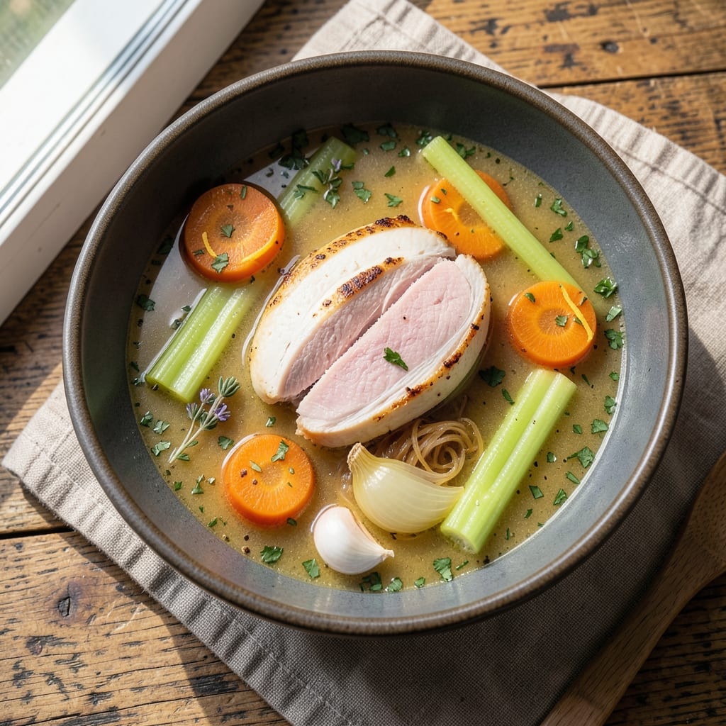 5 Star Chicken Soup Recipe: Golden Egg-Laced Luxury in One Pot