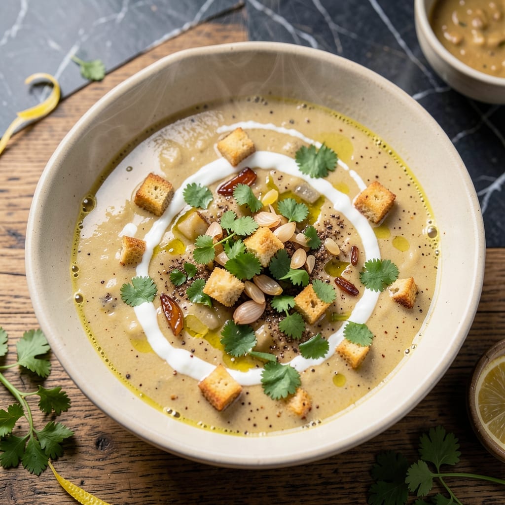 Aloo Garam Masala Soup Recipe: Spiced Potato and Coconut Cream Velvety Smoothness