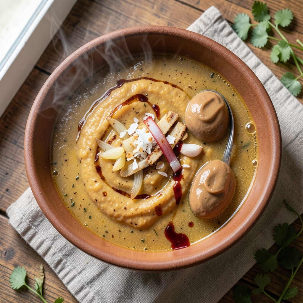 African Pumpkin Soup Recipe: Toasted Peanut and Ginger Heat in One Pot