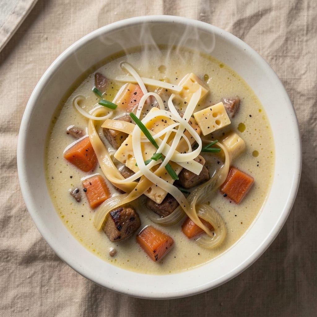 3 Cheese Soup Recipe: Triple-Cream Velvety Richness in One Pot