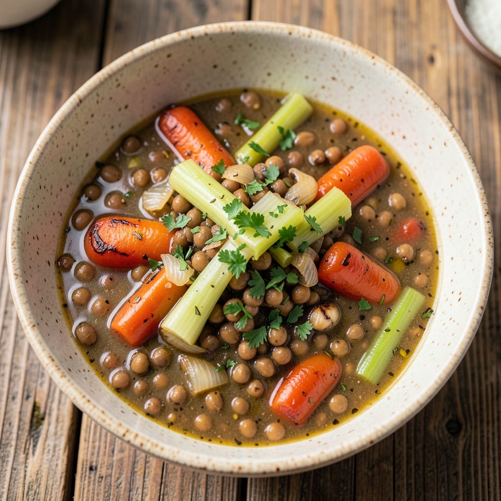 Aldi Lentil Soup Recipe: Pantry-Perfect Protein with Toasted Carrot Crunch