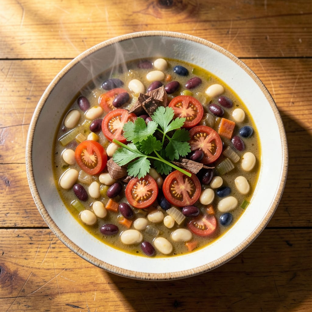 3 Bean Minestrone Soup Recipe: Blue Zone-Inspired Longevity Bowl