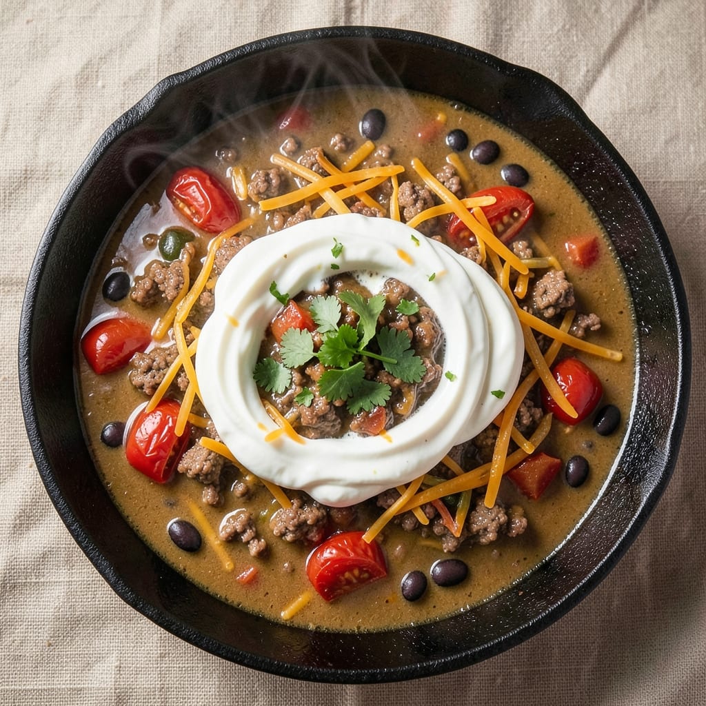 7-Can Taco Soup Recipe with Rotel: Spicy Kick and Melty Cheese in One Pot