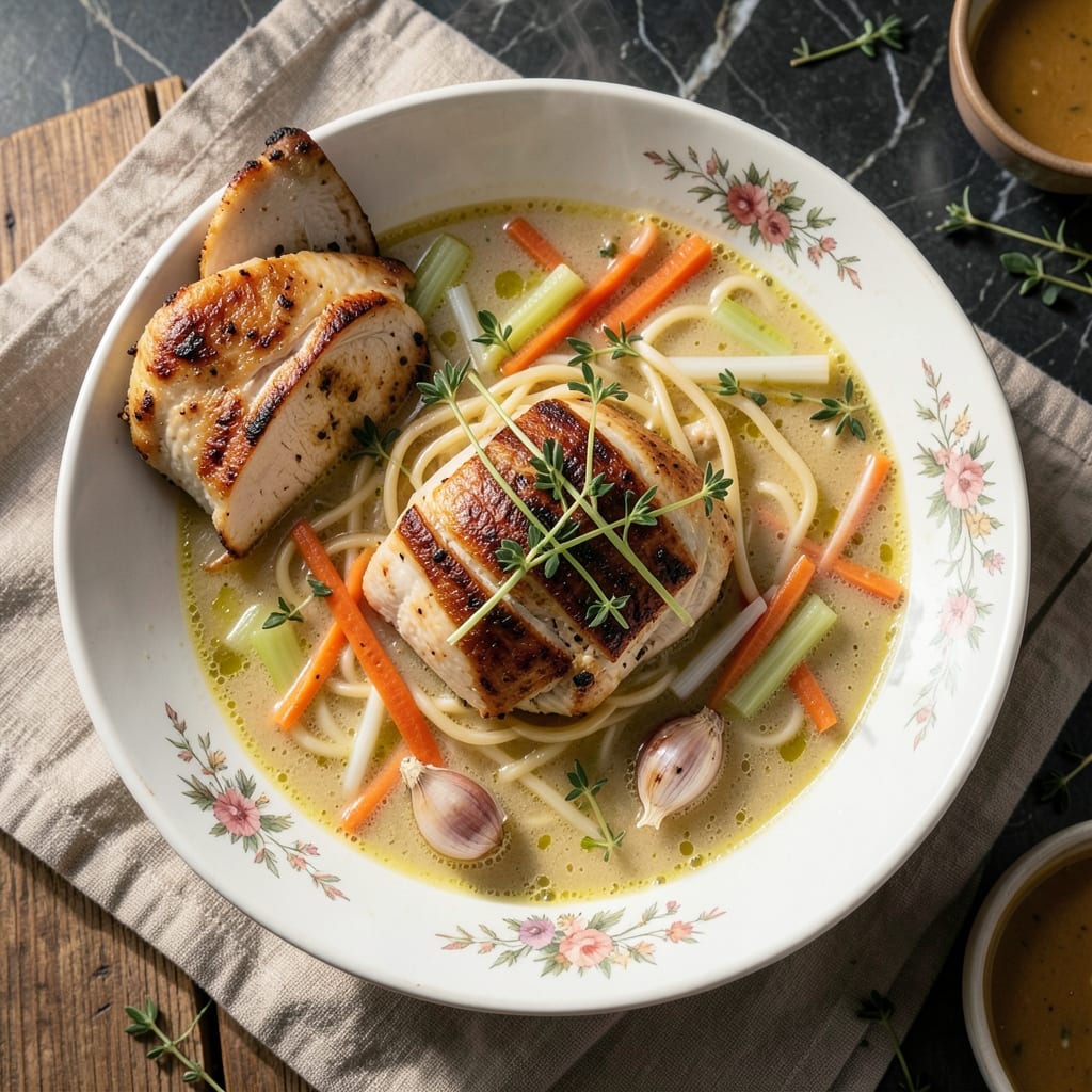 Alix Earle's Chicken Noodle Soup Recipe: Herbal Infusion for Cold-Weather Comfort