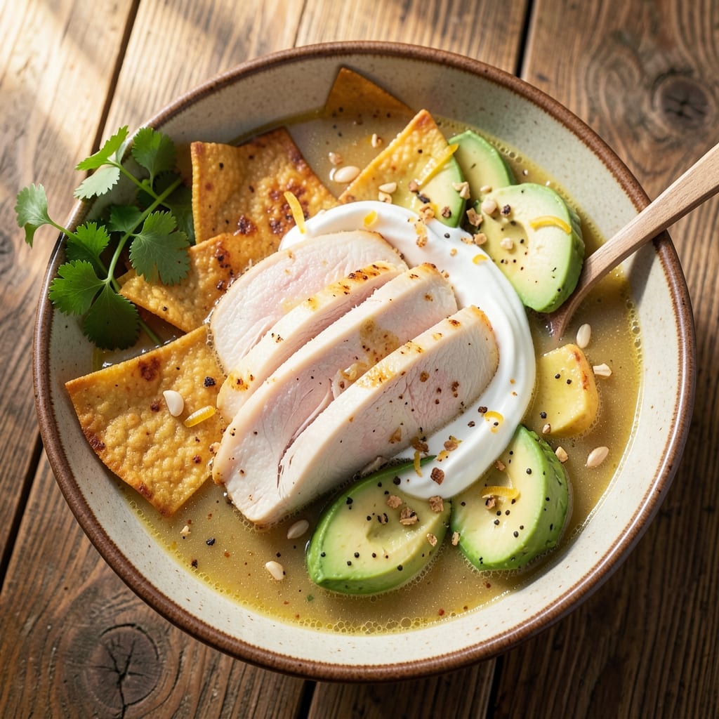 5 Star Chicken Tortilla Soup Recipe: Creamy Avocado and Cilantro Swirl