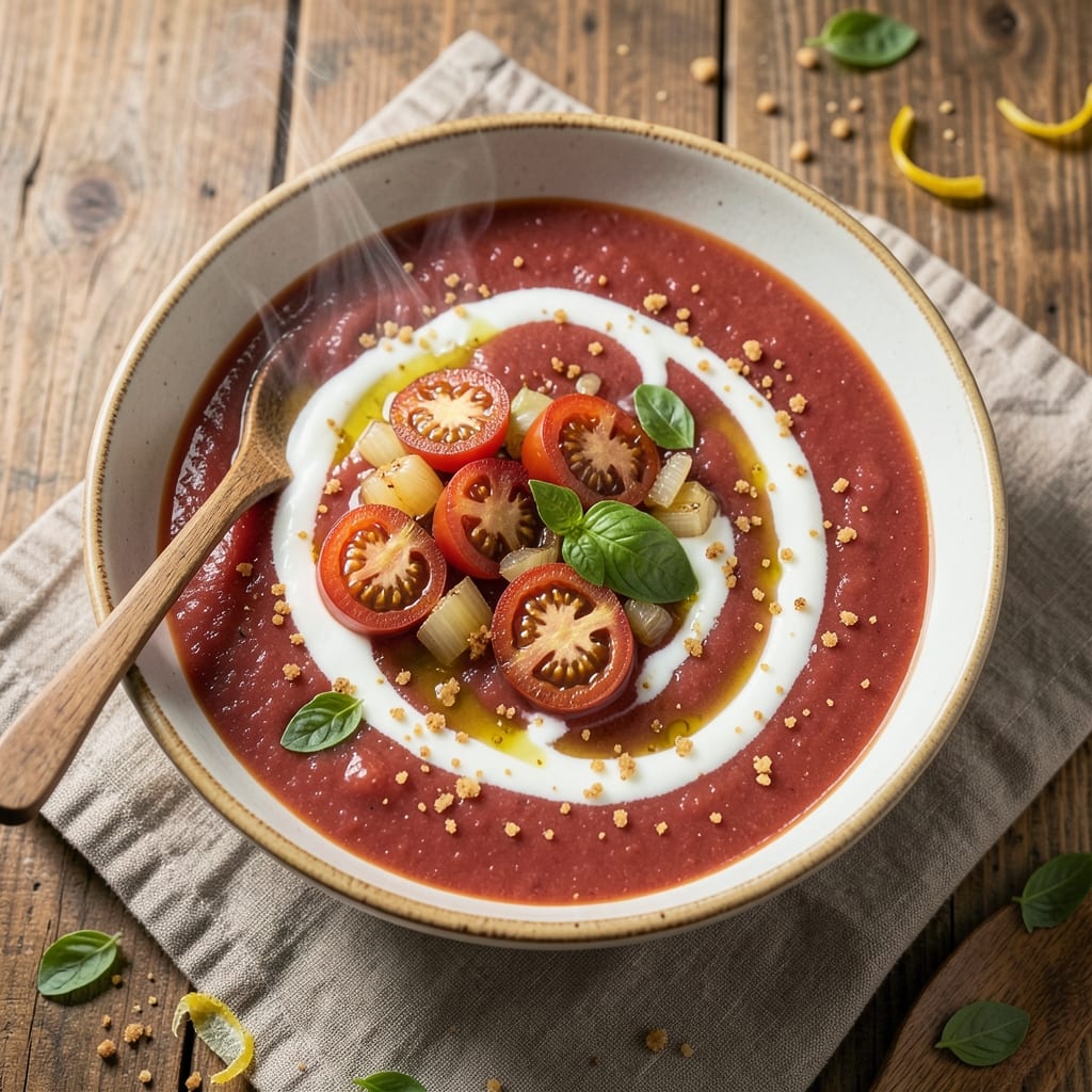 Air Fryer Tomato Soup Recipe with Fresh Tomatoes: Bright Acidic Zing Without the Pot