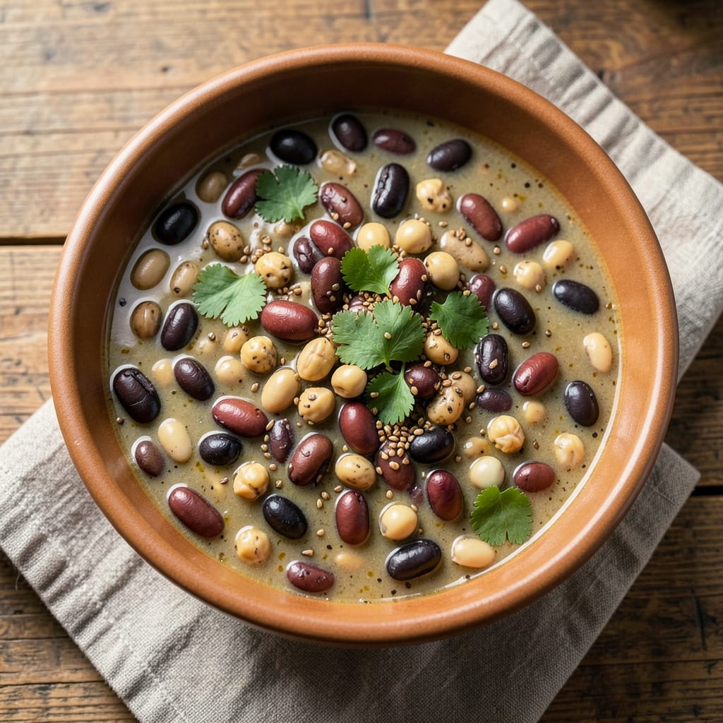 15 Bean Soup Slow Cooker Recipe: Hearty Vegetarian Stew With Toasted Spice Crunch
