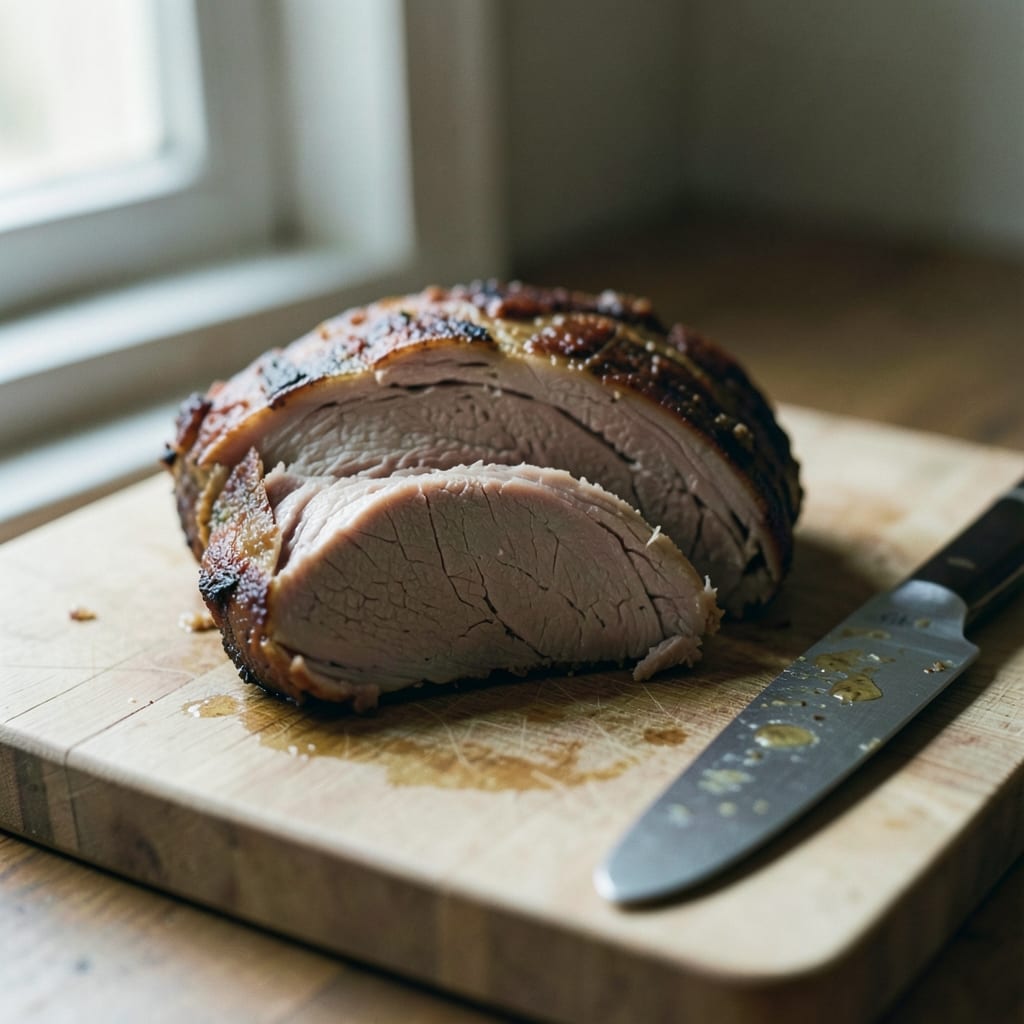 A roast that went wrong, dry and split