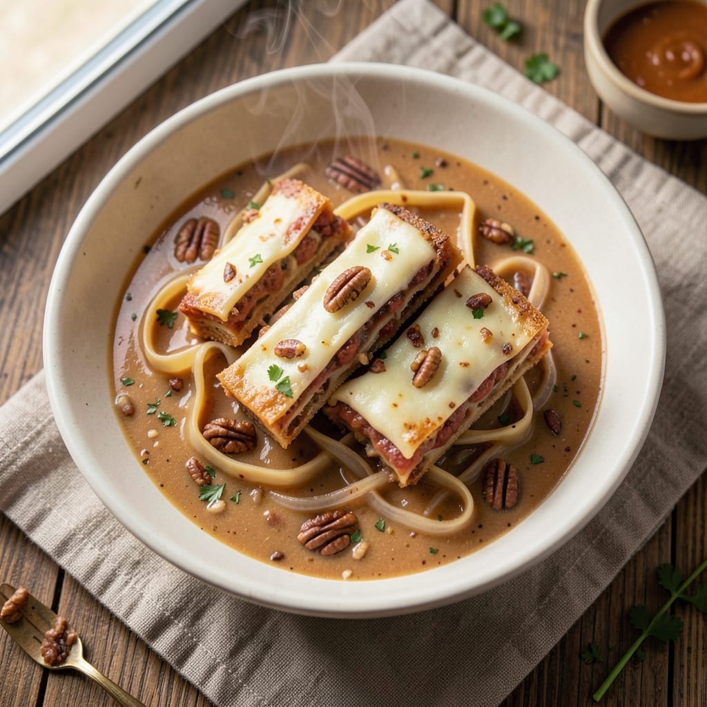 3 Pieces of Pecan Lasagna Soup Recipe: Nutty-Creamy Layers in One Pot