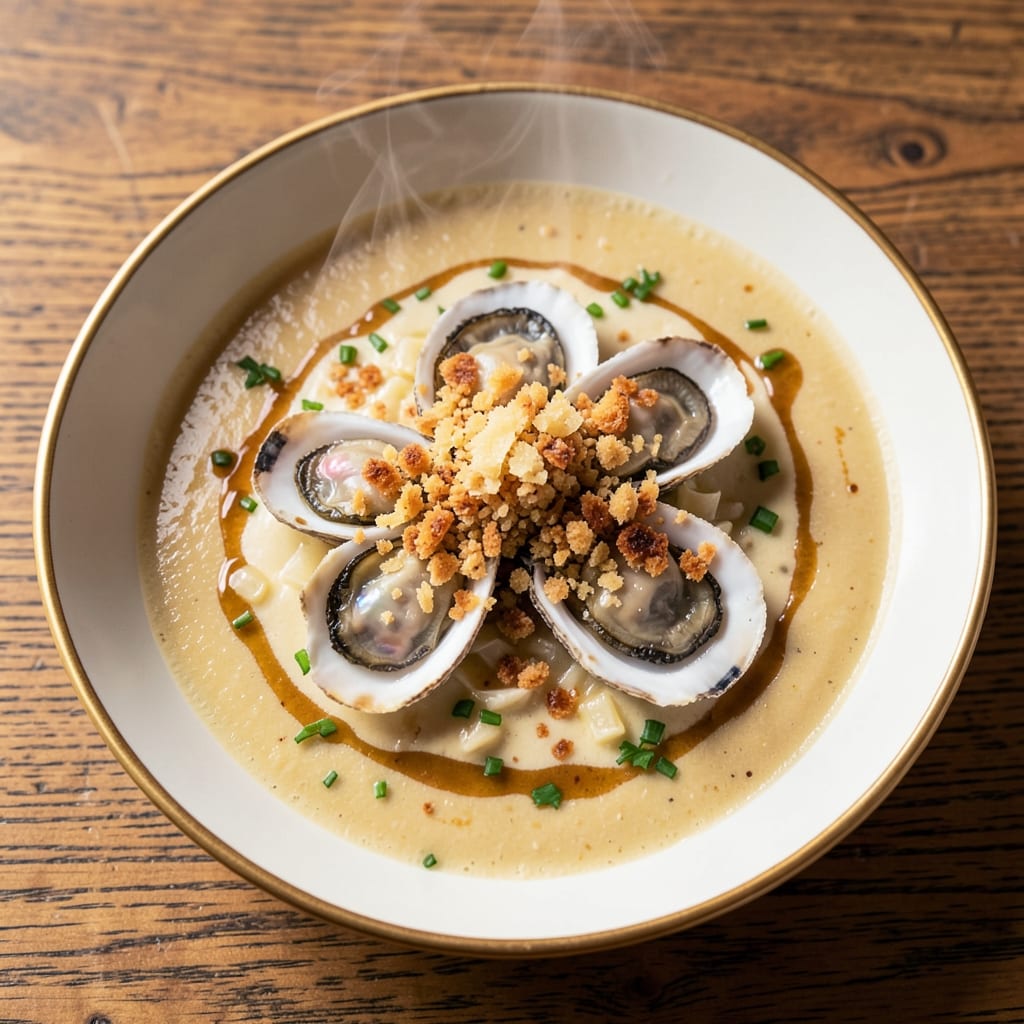 Acme Oyster Rockefeller Soup Recipe: Baked Oyster Luxe With Creamy Gruyère Swirl