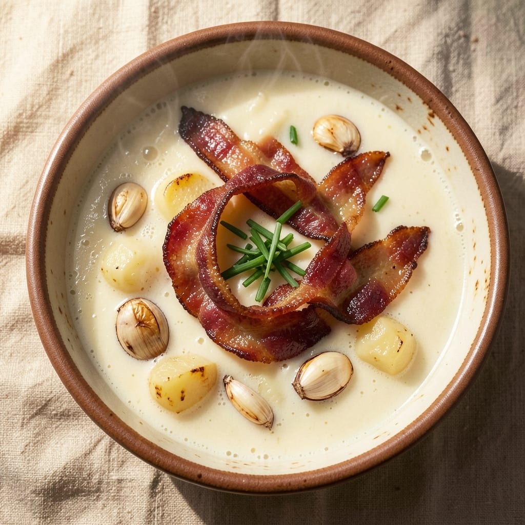 54th Street Potato Soup Copycat Recipe: Velvety Cream Cheese Swirl With Crispy Bacon Bits