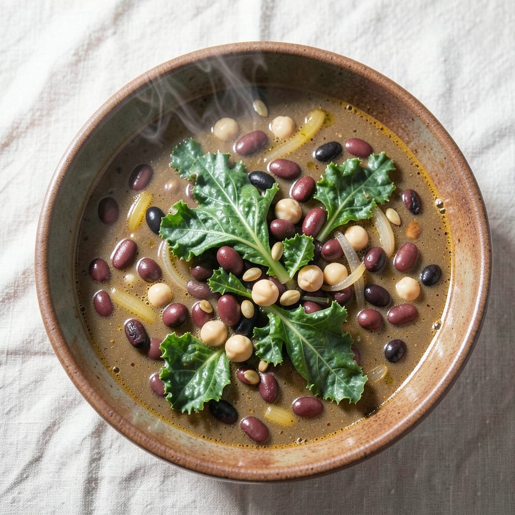 15 Bean Soup With Kale Recipe: Earthy Greens Meet Hearty Bean Harmony
