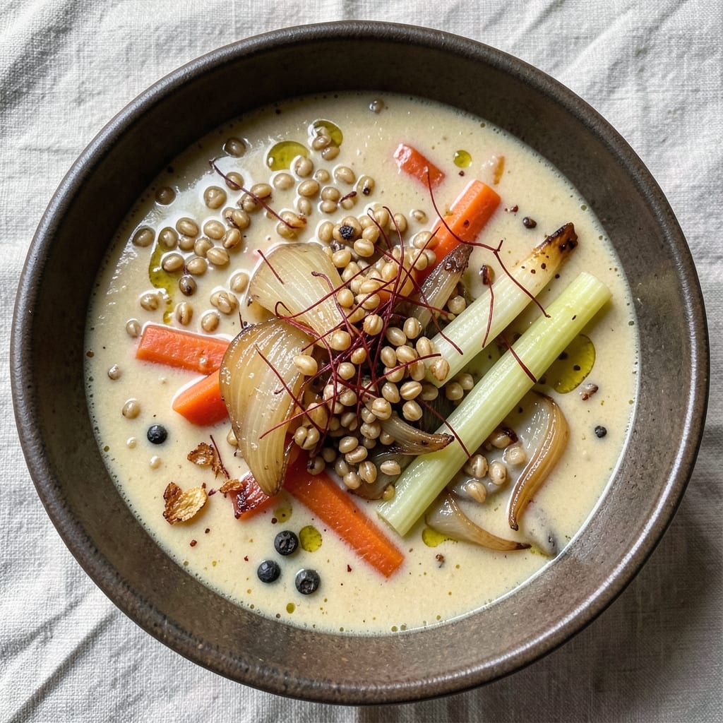 Alix Earle Soup Recipe: Toasted Barley and Saffron Creamy Delight