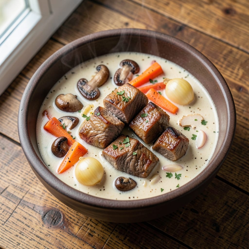 5-Star Vegetable Beef Soup Recipe: Deep Umami Simmer With Silky Carrot Ribbons