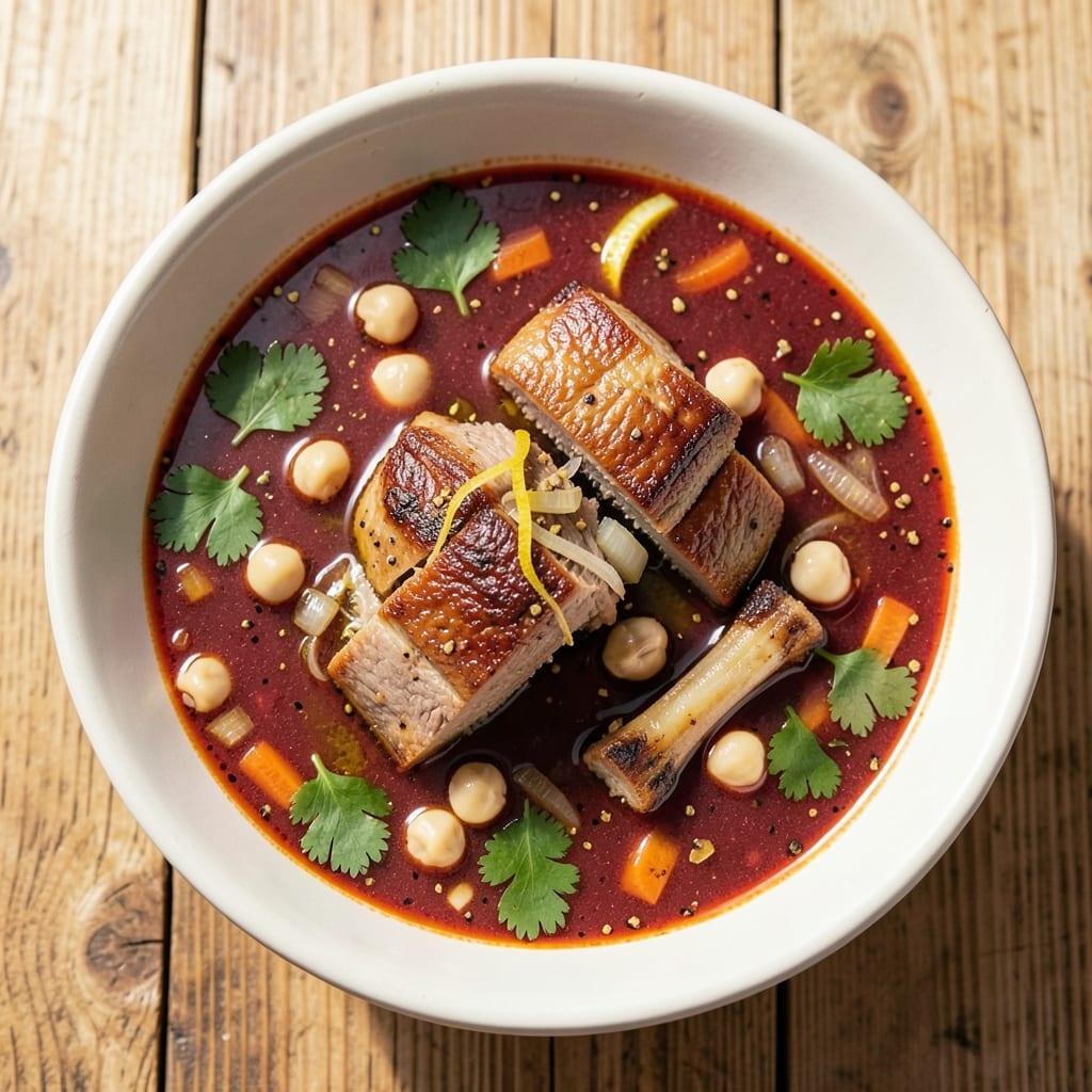 Algerian Chorba Soup Recipe: Citrus-Bright Spiced Lamb and Chickpea Simmer